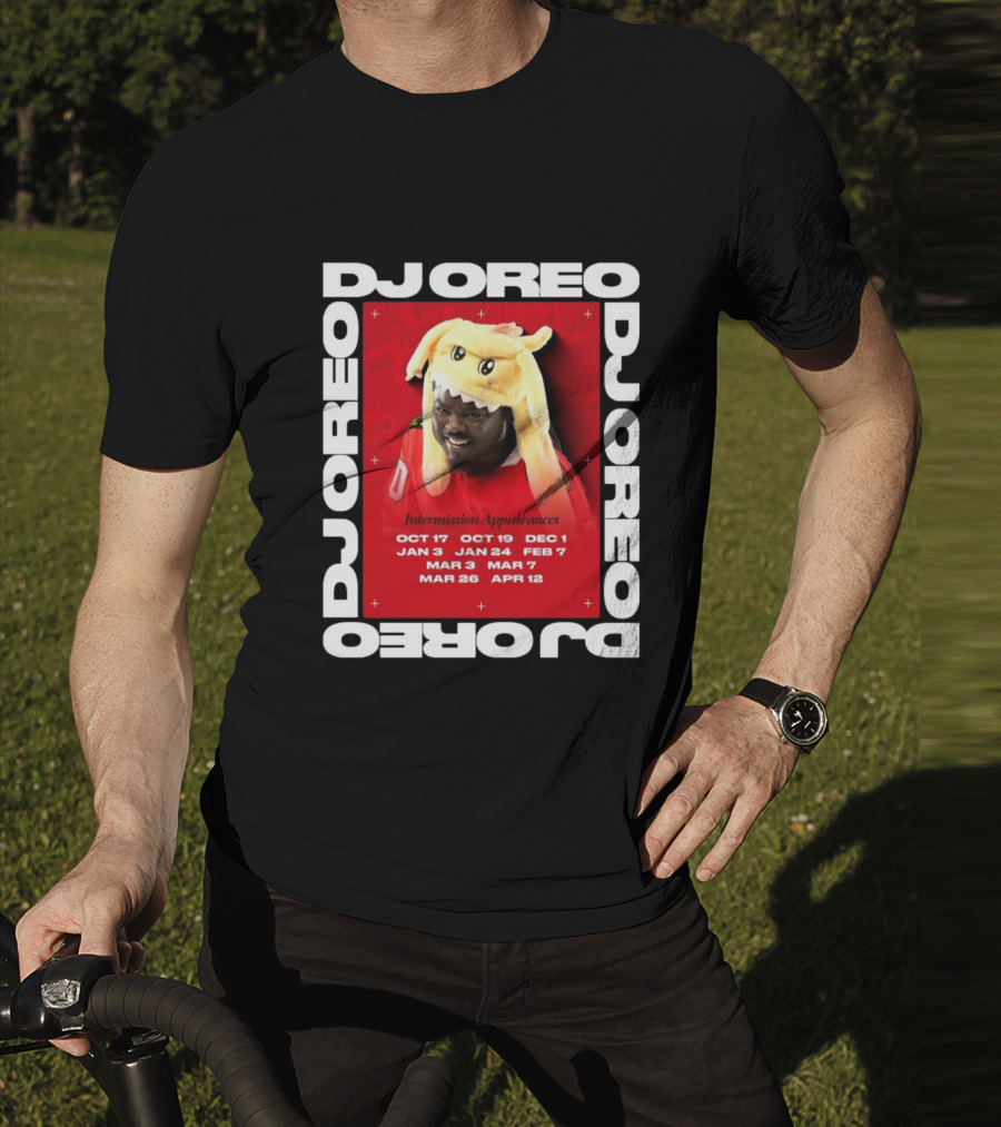 DJ Oreo Intermission Appearances Chicago Blackhawks Dates T-Shirt