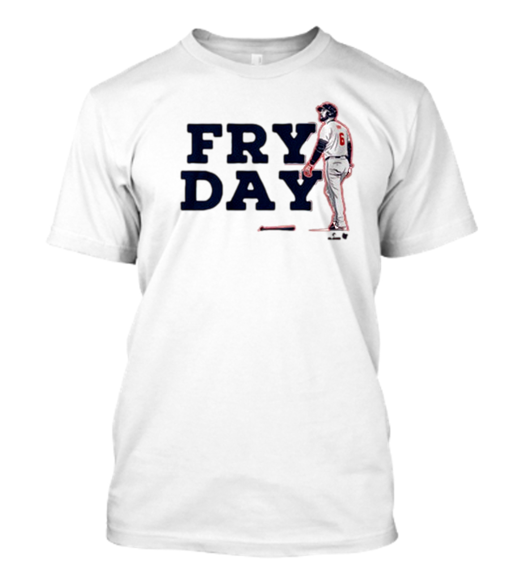 Fry Day Cleveland Guardians Number 6 Baseball Player T-Shirt