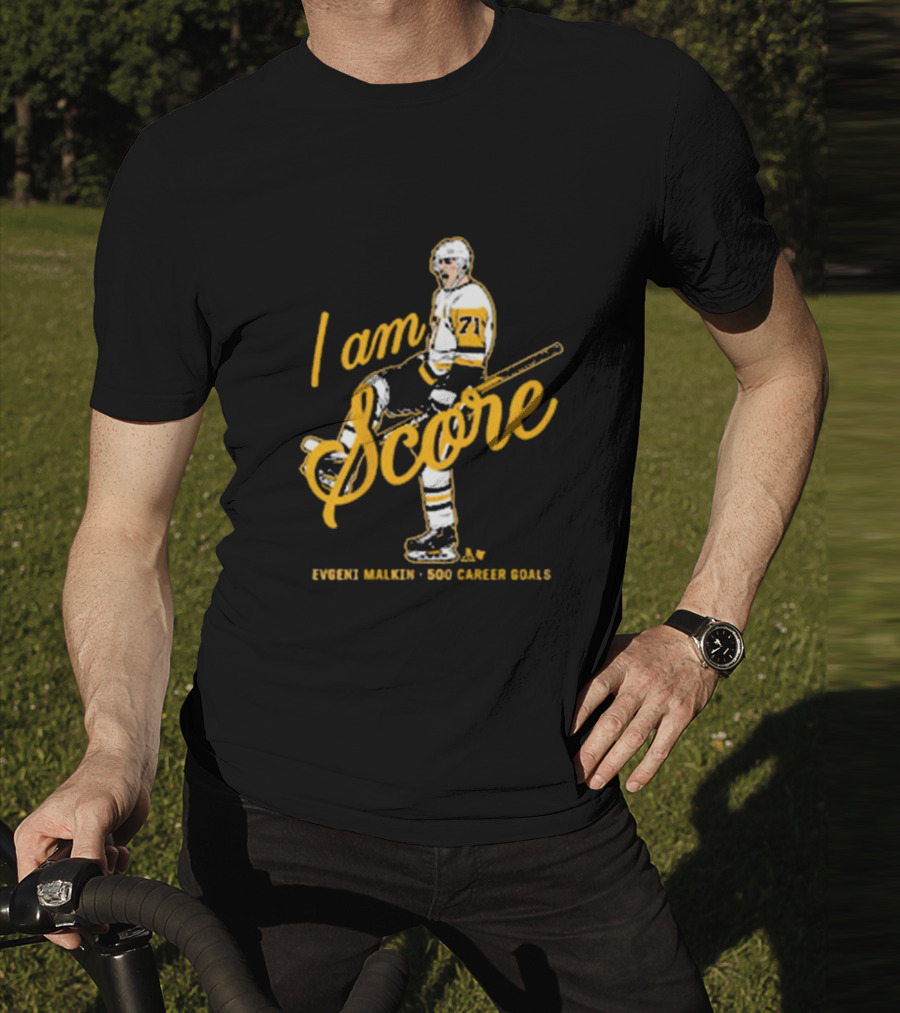 Evgeni Malkin I Am Score 500 Career Goals Pittsburgh Penguins NHL T-Shirt