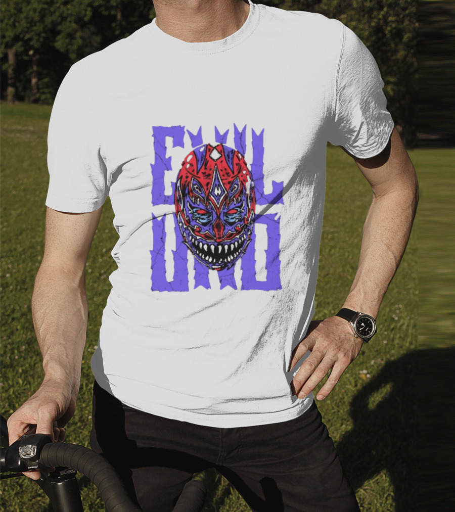 Evil Uno Mask Monster AEW T-Shirt
