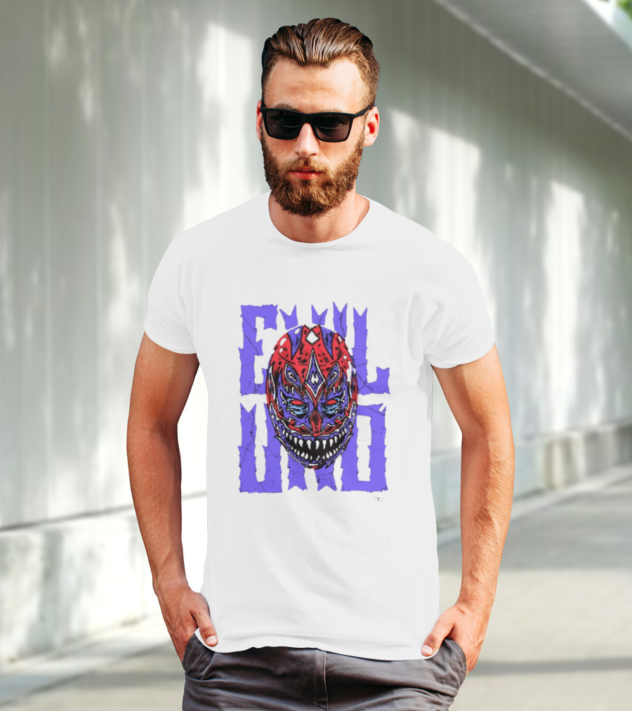Evil Uno Mask Monster AEW T-Shirt