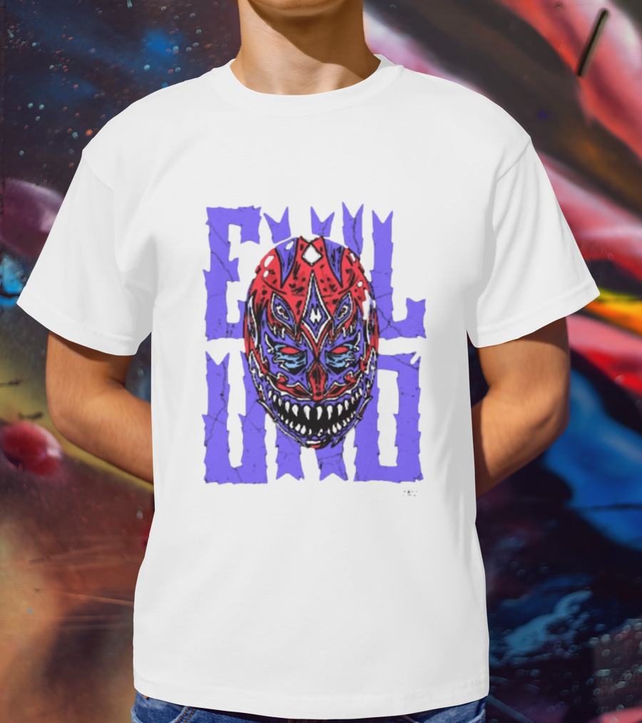Evil Uno Mask Monster AEW T-Shirt