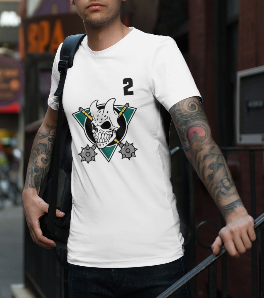 Firstblood Slaughter To Prevail Hockey Skull Maces Triangle Number 2 T-Shirt