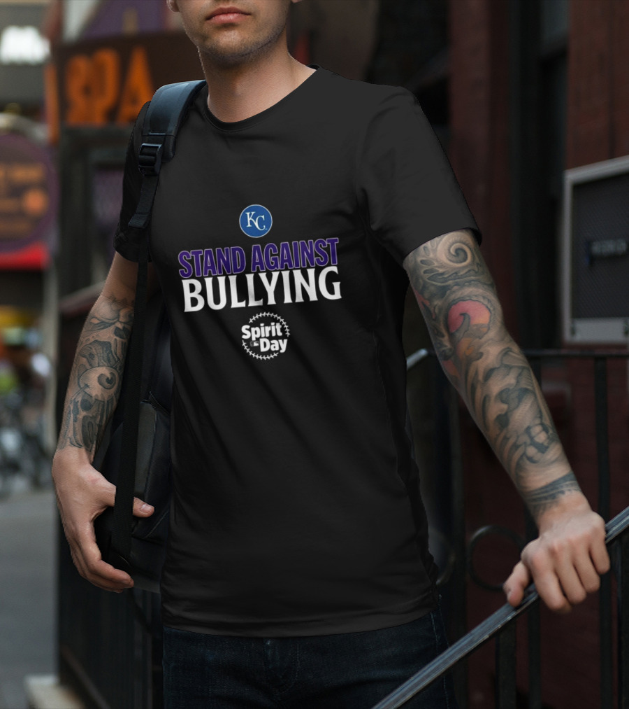 Stand Against Bullying Spirit Day KC Royals T-Shirt