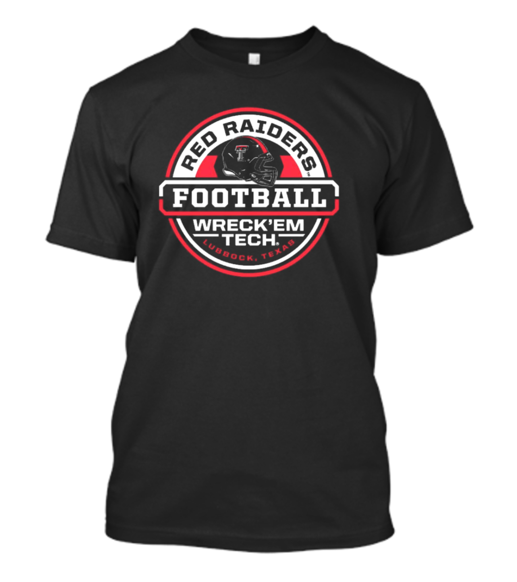 Red Raiders Football Wreck 'Em Tech Lubbock Texas T-Shirt