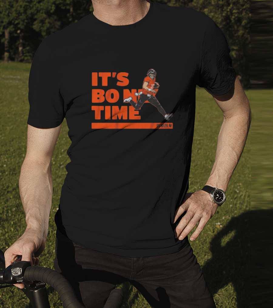 It's Bo Nix Time NFLPA Football Action T-Shirt