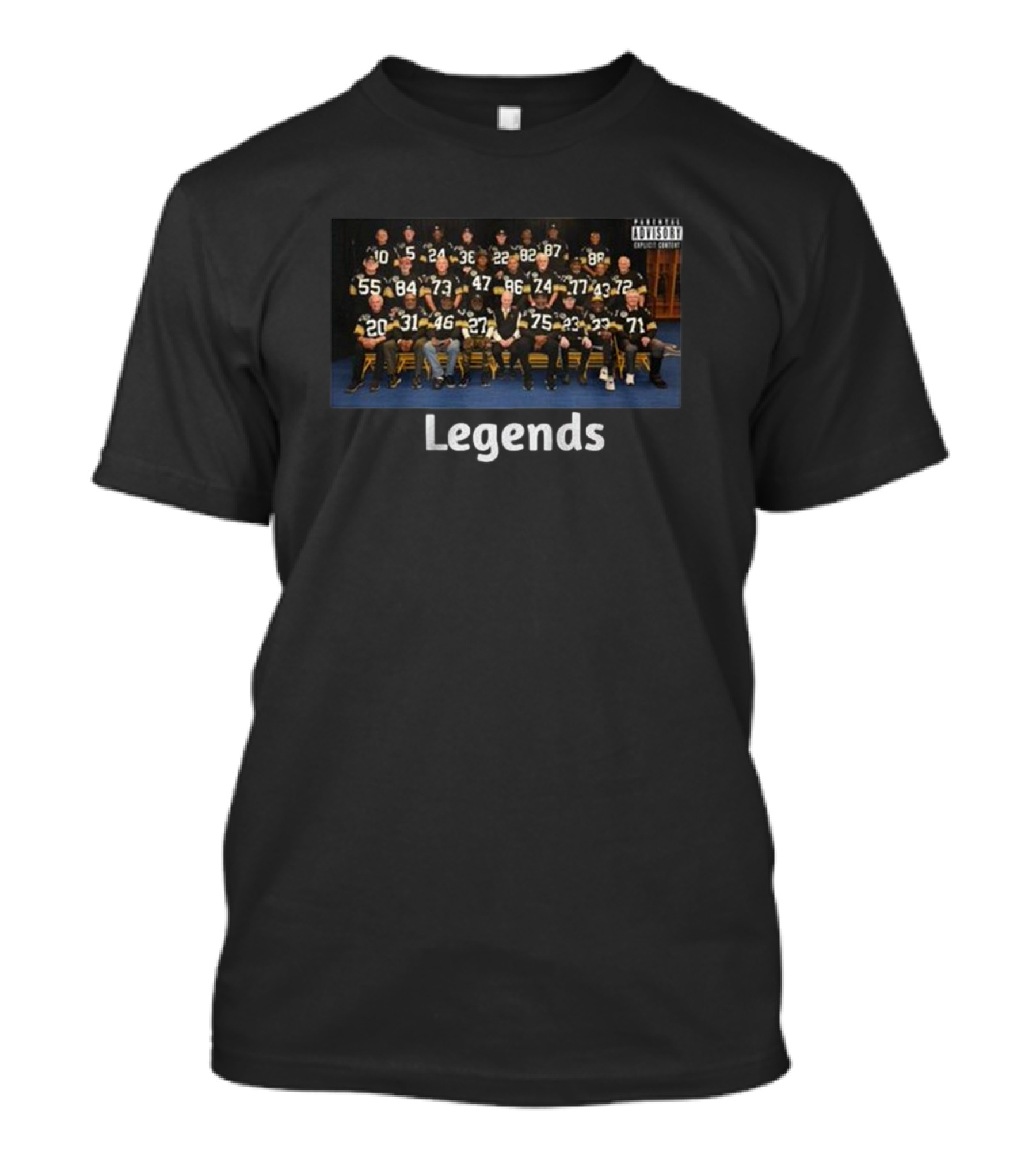 Legends Members Of The 1974 Steelers Gather Sunday Before The Jets Game At Acrisure Stadium T-Shirt