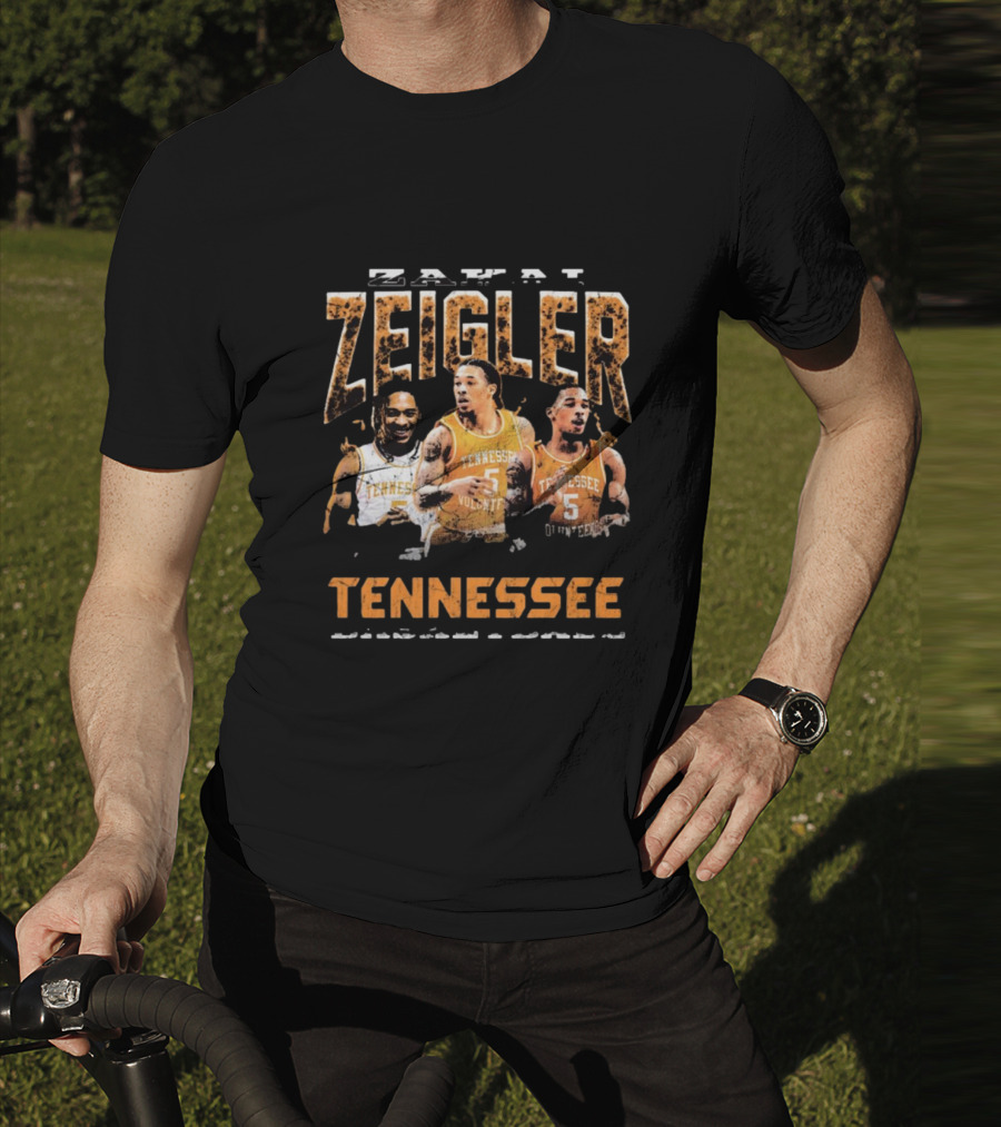 Zakai Zeigler Tennessee Volunteers Basketball Retro Style 90s T-Shirt