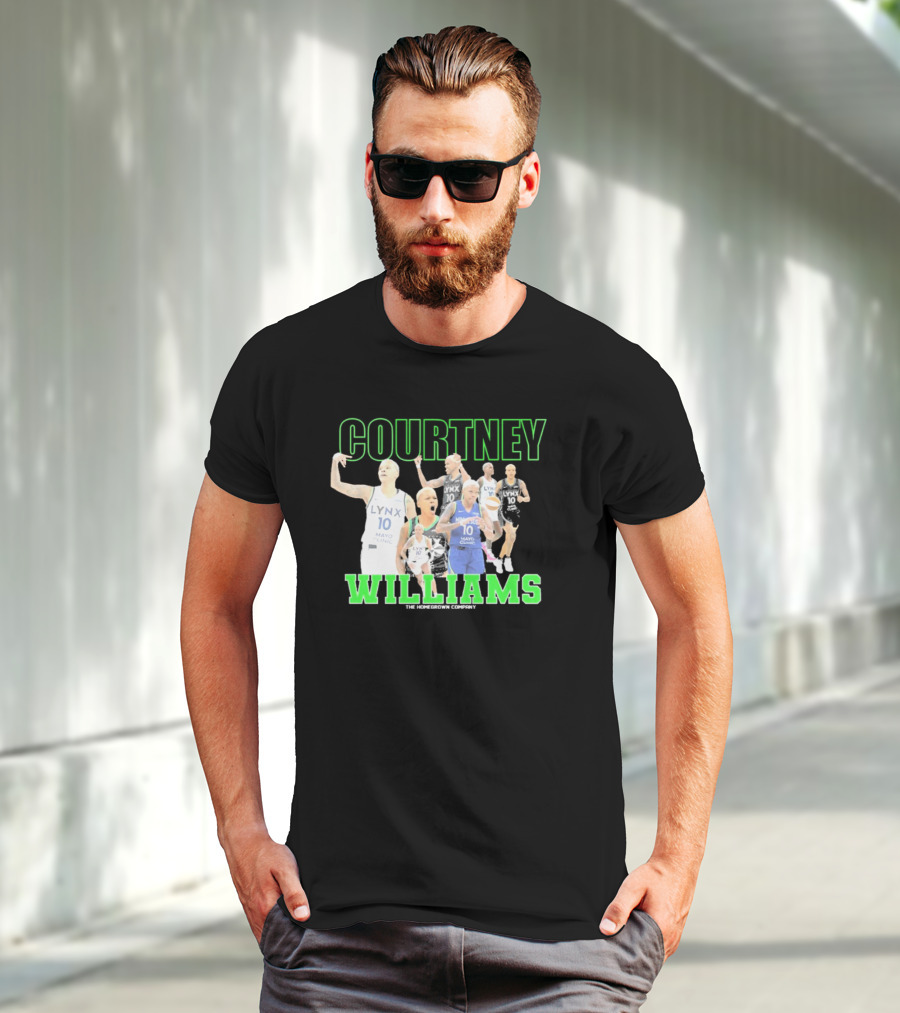 Courtney Williams Minnesota Lynx Lynx 10 The Homegrown Company T-Shirt