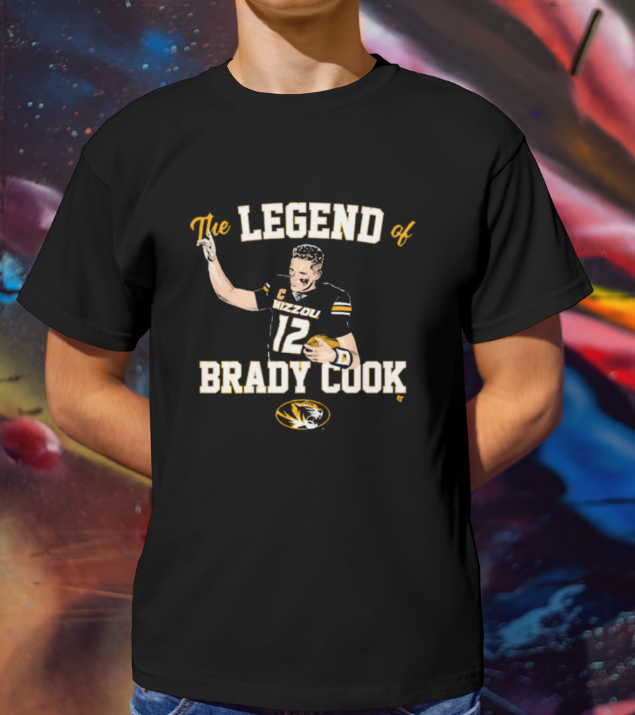 The Legend Of Brady Cook Mizzou Tigers Football NCAA T-Shirt