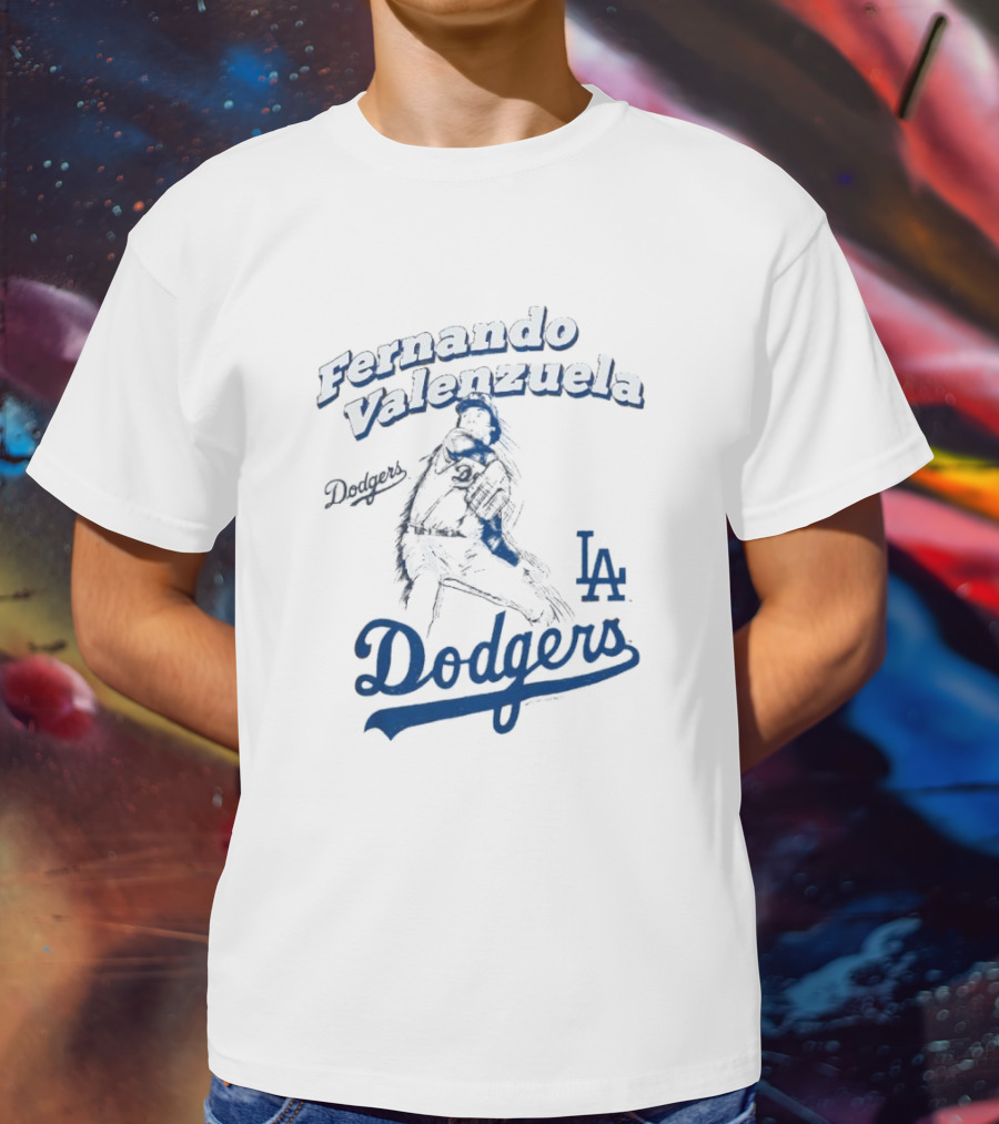Fernando Valenzuela Los Angeles Dodgers Pitcher LA Dodgers T-Shirt