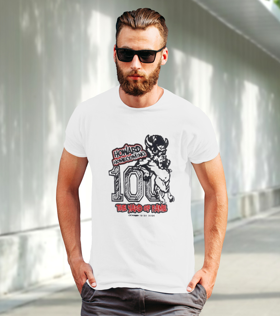 Howard Homecoming 100 The Yard Of Fame October 13-20 T-Shirt