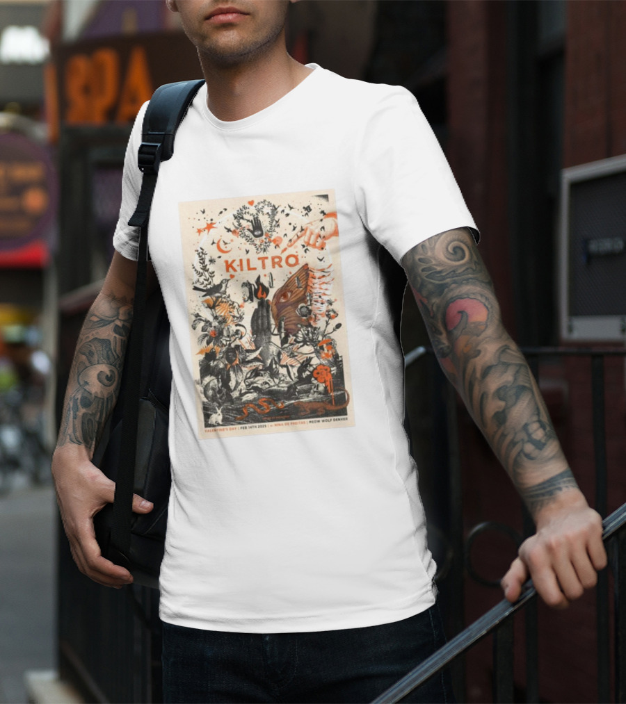 Kiltro Meow Wolf Denver Nina De Freitas Valentine's Day February 14 2025 T-Shirt