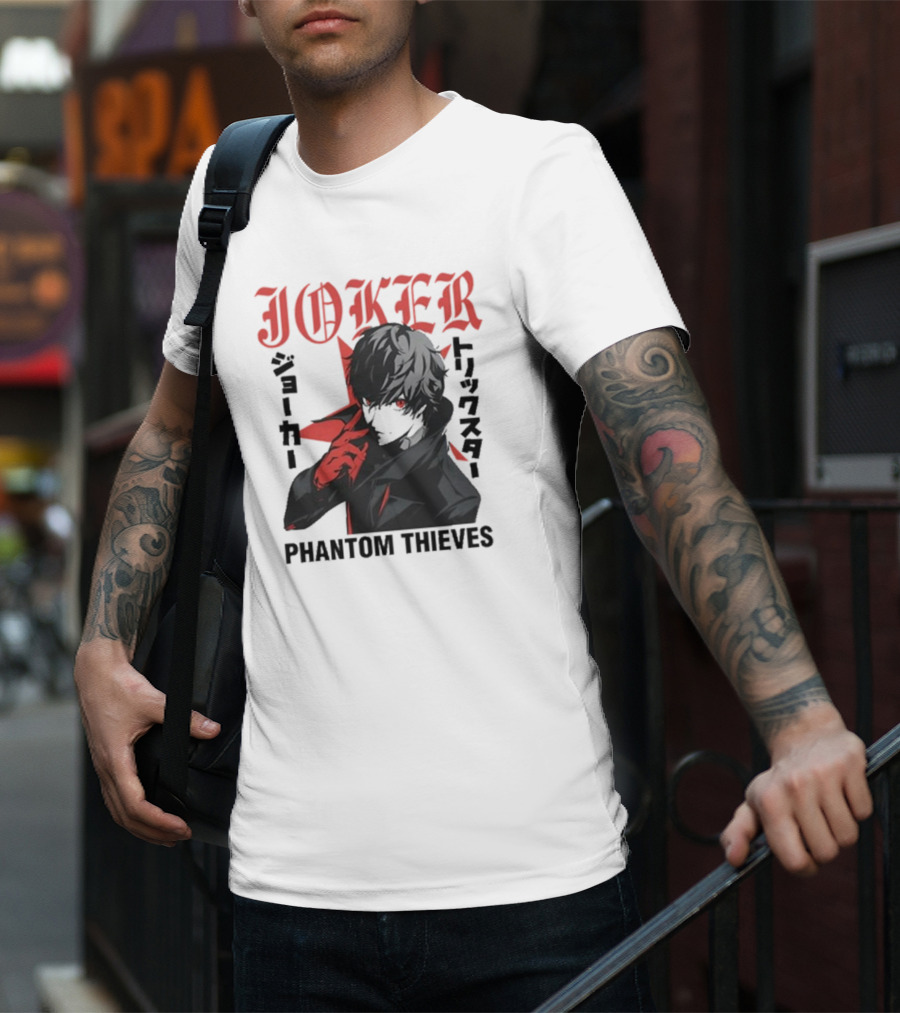 Joker Phantom Thieves Persona 5 Stylized Character T-Shirt
