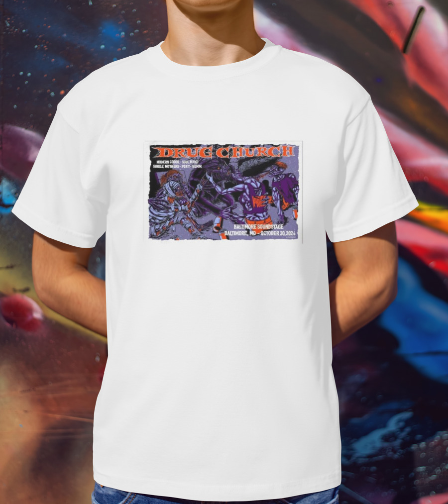 Drug Church Concert With Modern Color, Soul Blind, Prince Daddy At Baltimore Soundstage October 30 T-Shirt
