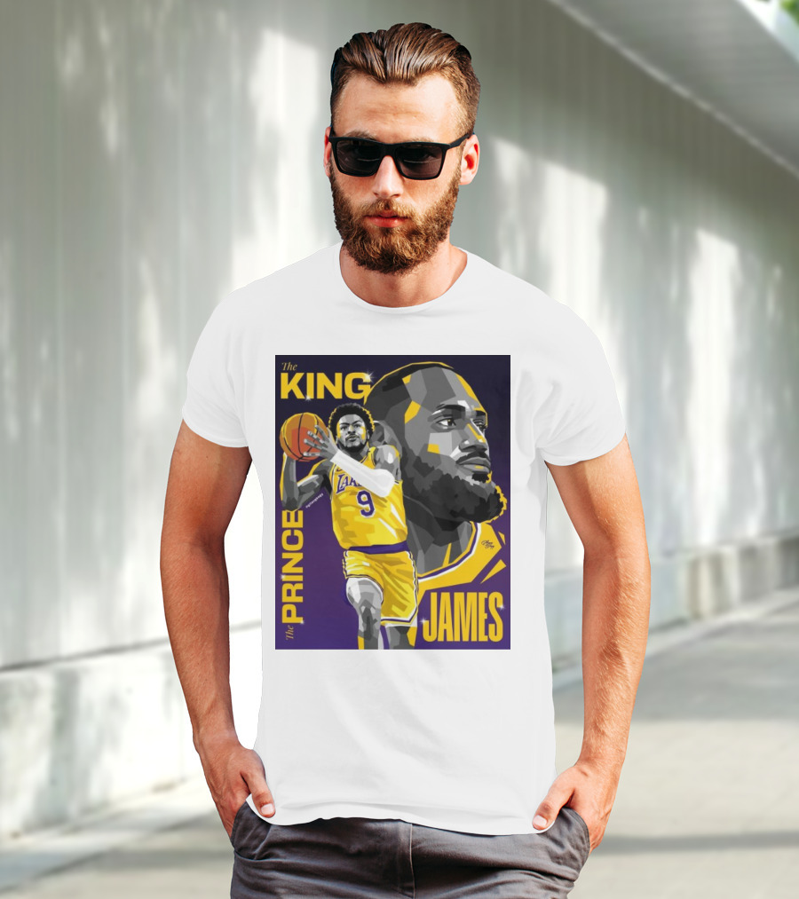 The King The Prince LeBron James Bronny James Lakers NBA T-Shirt