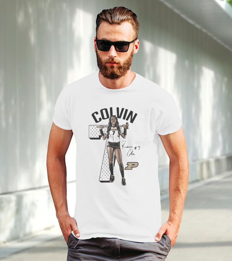 Colvin 7 Raven Signature Purdue Boilermakers T-Shirt