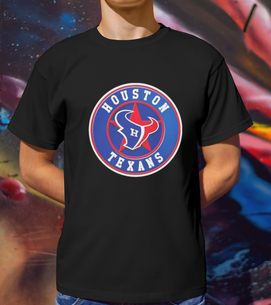 NFL MLB Houston Texans Astros Logo Mashup T-Shirt