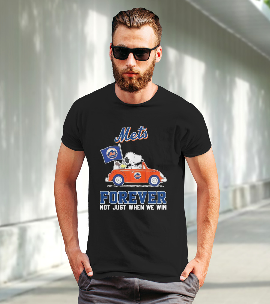 Snoopy And Woodstock Mets Forever Not Just When We Win T-Shirt