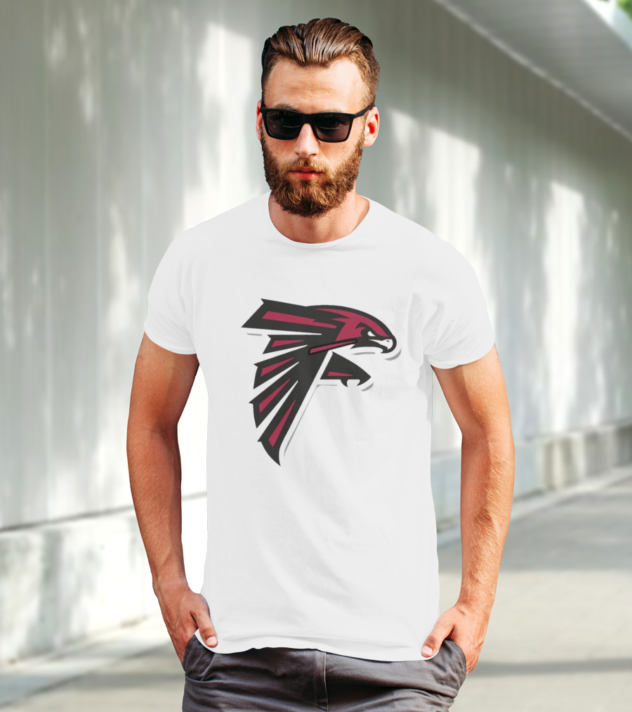 NFL NBA Atlanta Falcons Hawks Logo Mashup T-Shirt