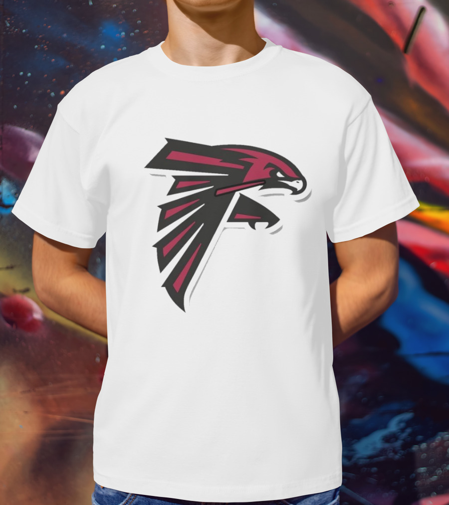NFL NBA Atlanta Falcons Hawks Logo Mashup T-Shirt