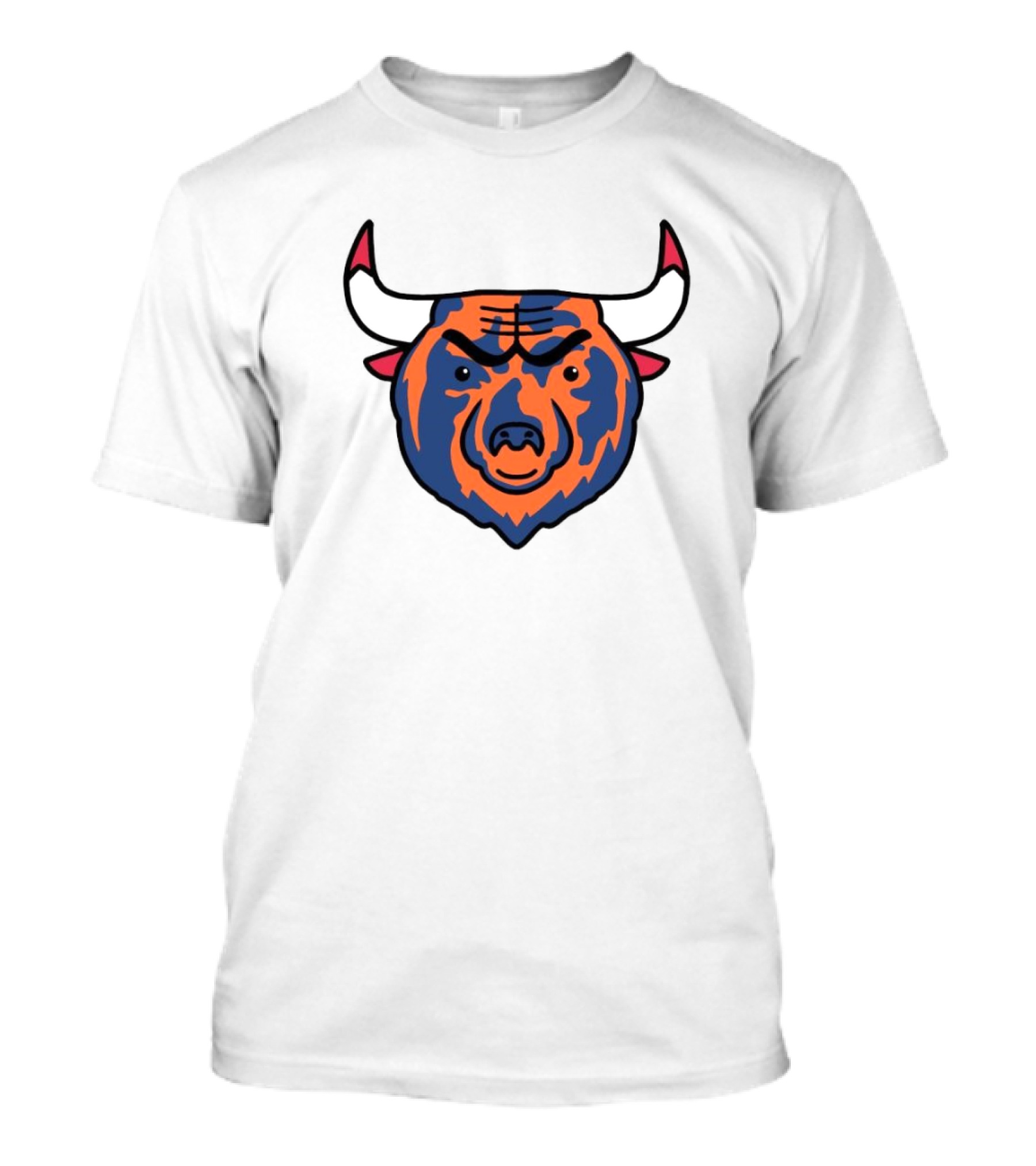 NFL Bears NBA Bulls Logo Mashup Combo T-Shirt