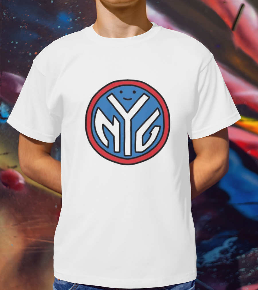 NFL X NBA Giants X Knicks Logo Mash Combine T-Shirt