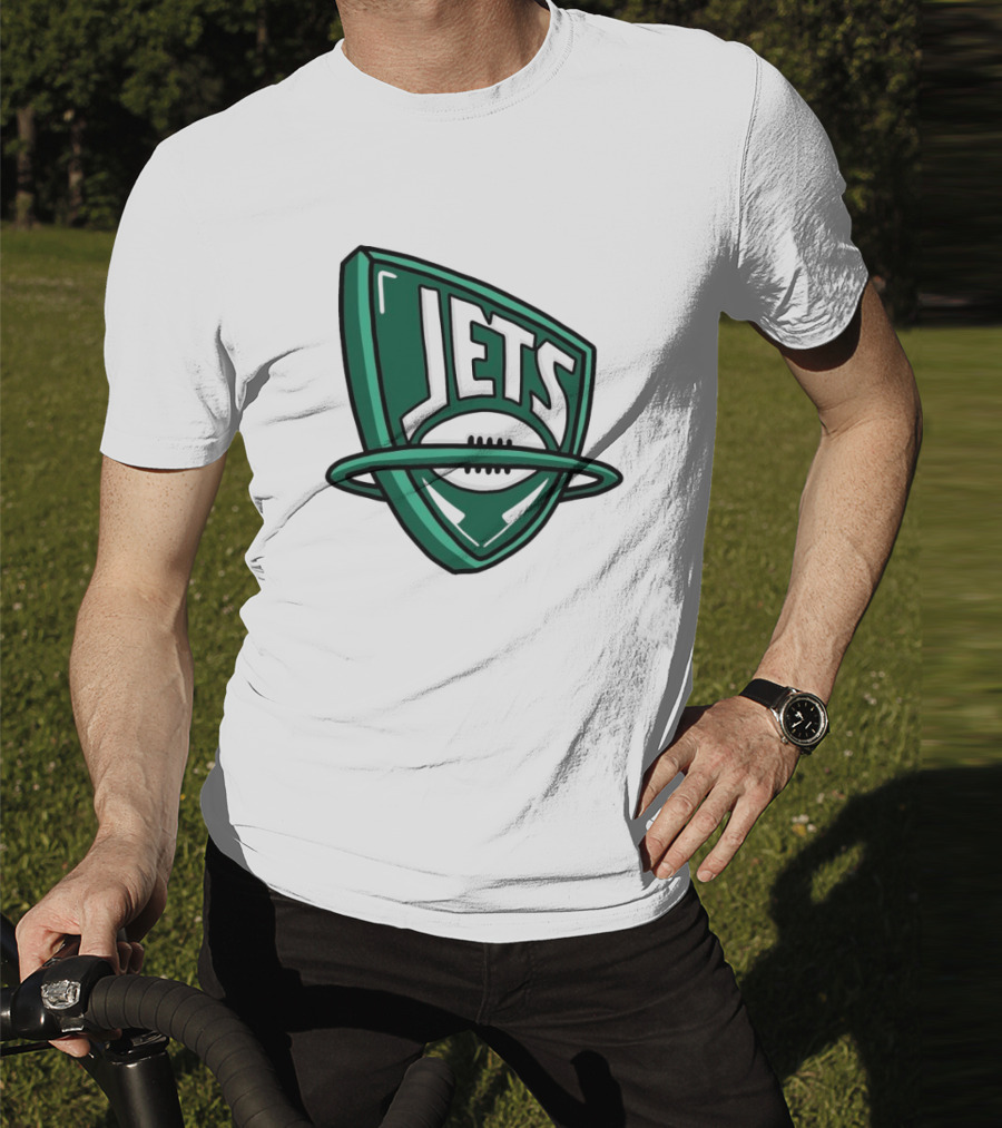 NFL X NBA Jets Logo Mash Combine T-Shirt