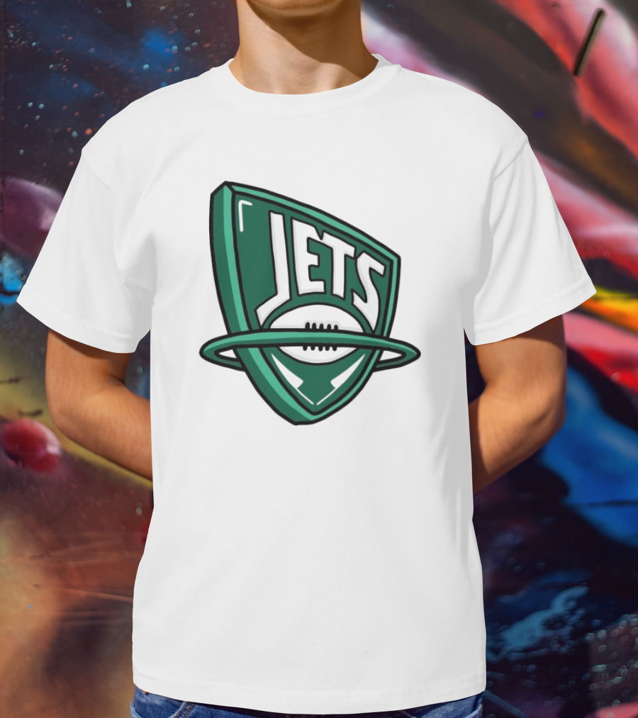 NFL X NBA Jets Logo Mash Combine T-Shirt