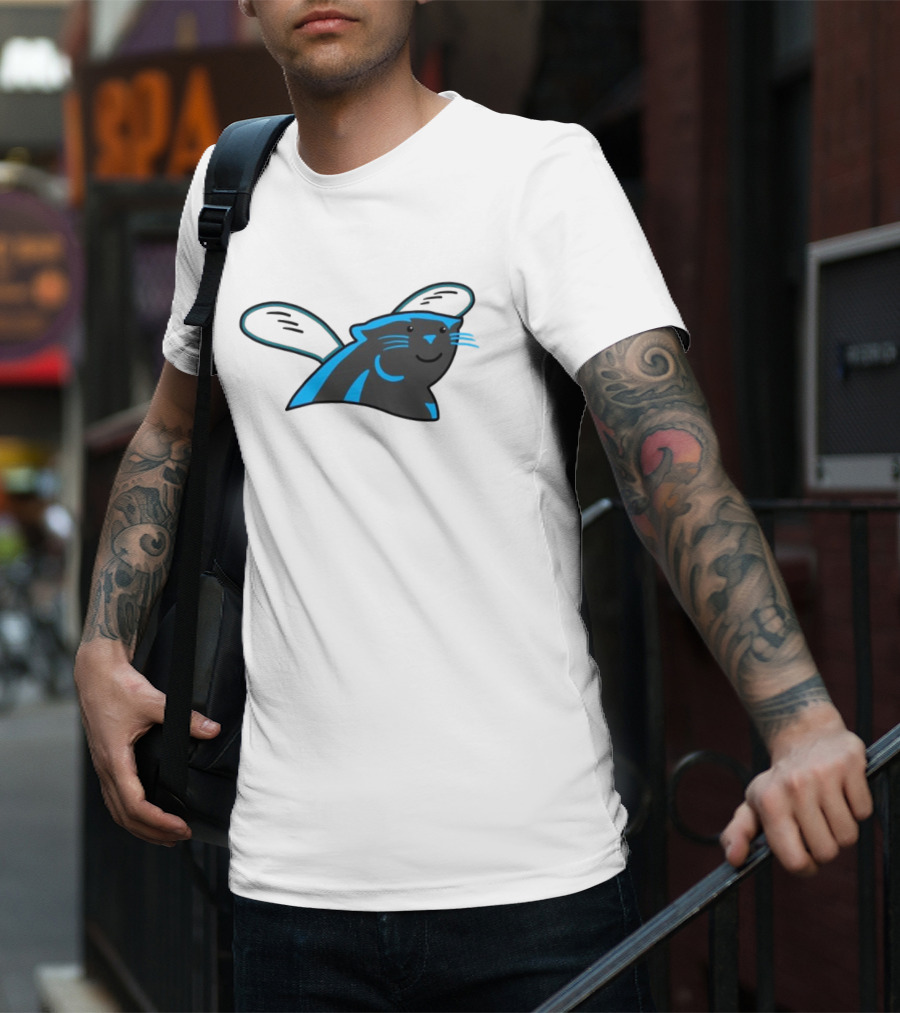 Panthers Hornets Hybrid Logo NFL NBA Mashup T-Shirt
