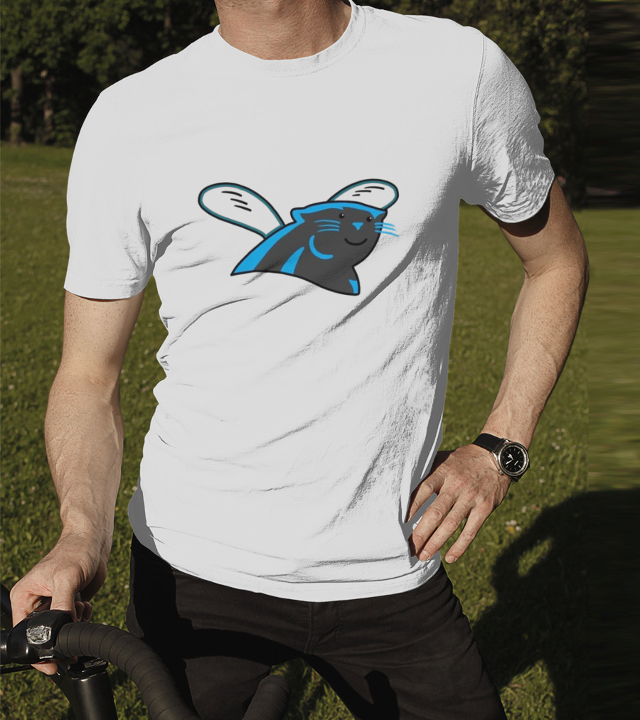 Panthers Hornets Hybrid Logo NFL NBA Mashup T-Shirt