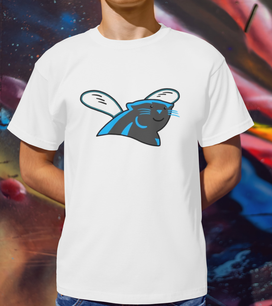 Panthers Hornets Hybrid Logo NFL NBA Mashup T-Shirt