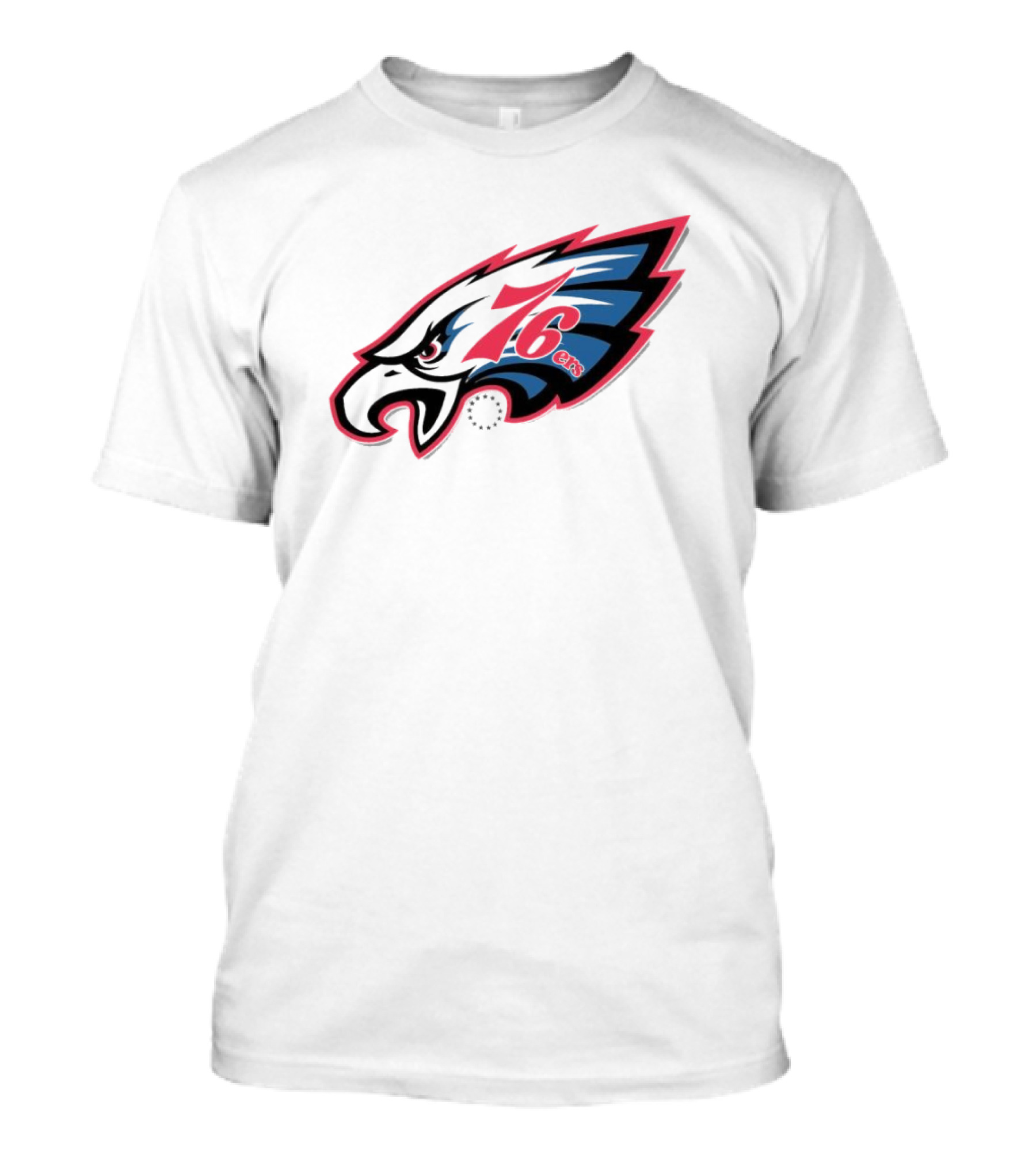 Philadelphia Eagles 76ers Logo Mashup NFL X NBA Collaboration T-Shirt