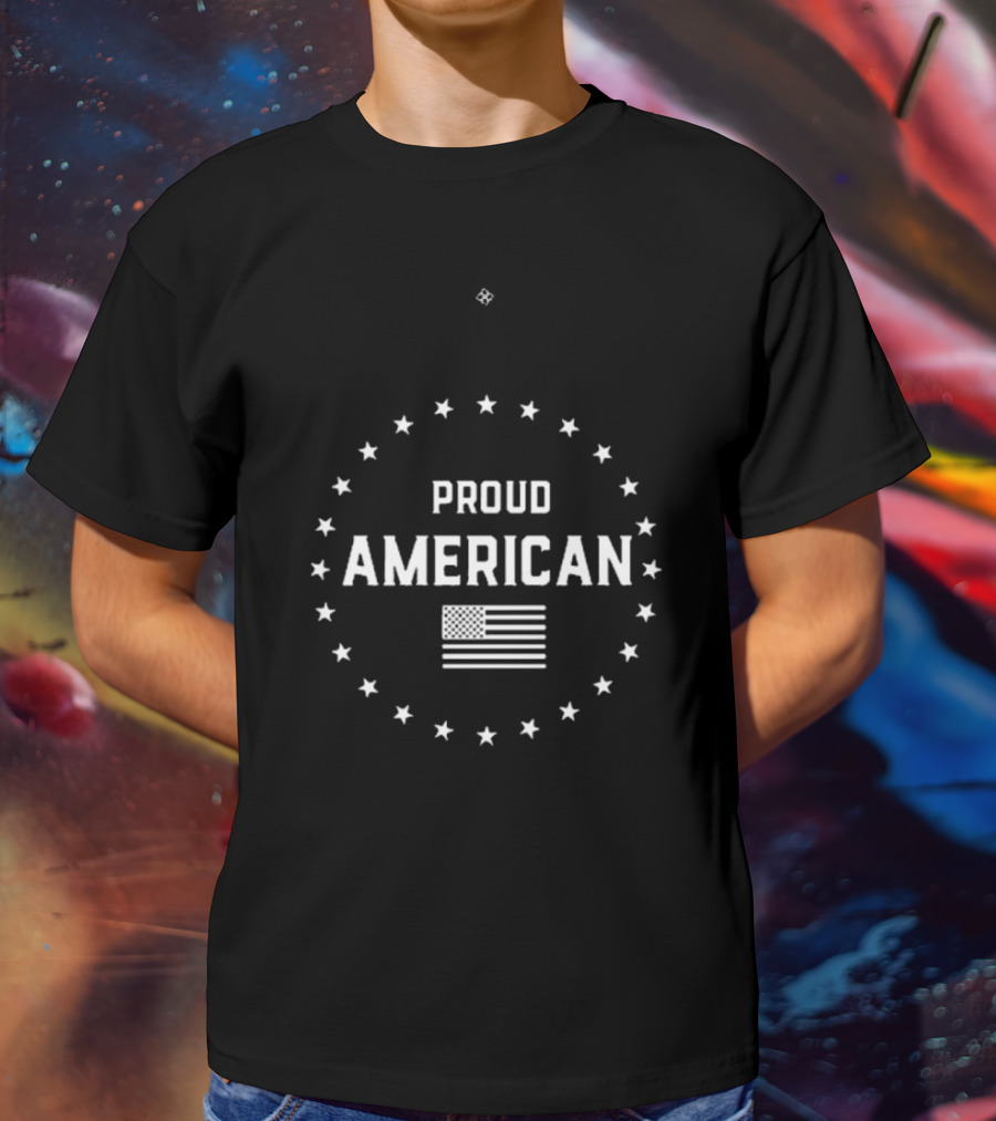 Danica Patrick Wearing Proud American Stars And Flag T-Shirt