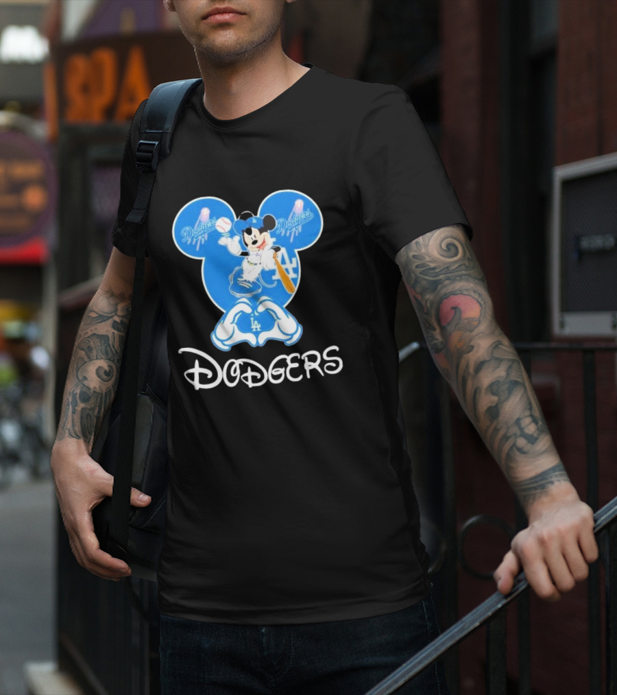 Disney Mickey Mouse Dodgers LA T-Shirt