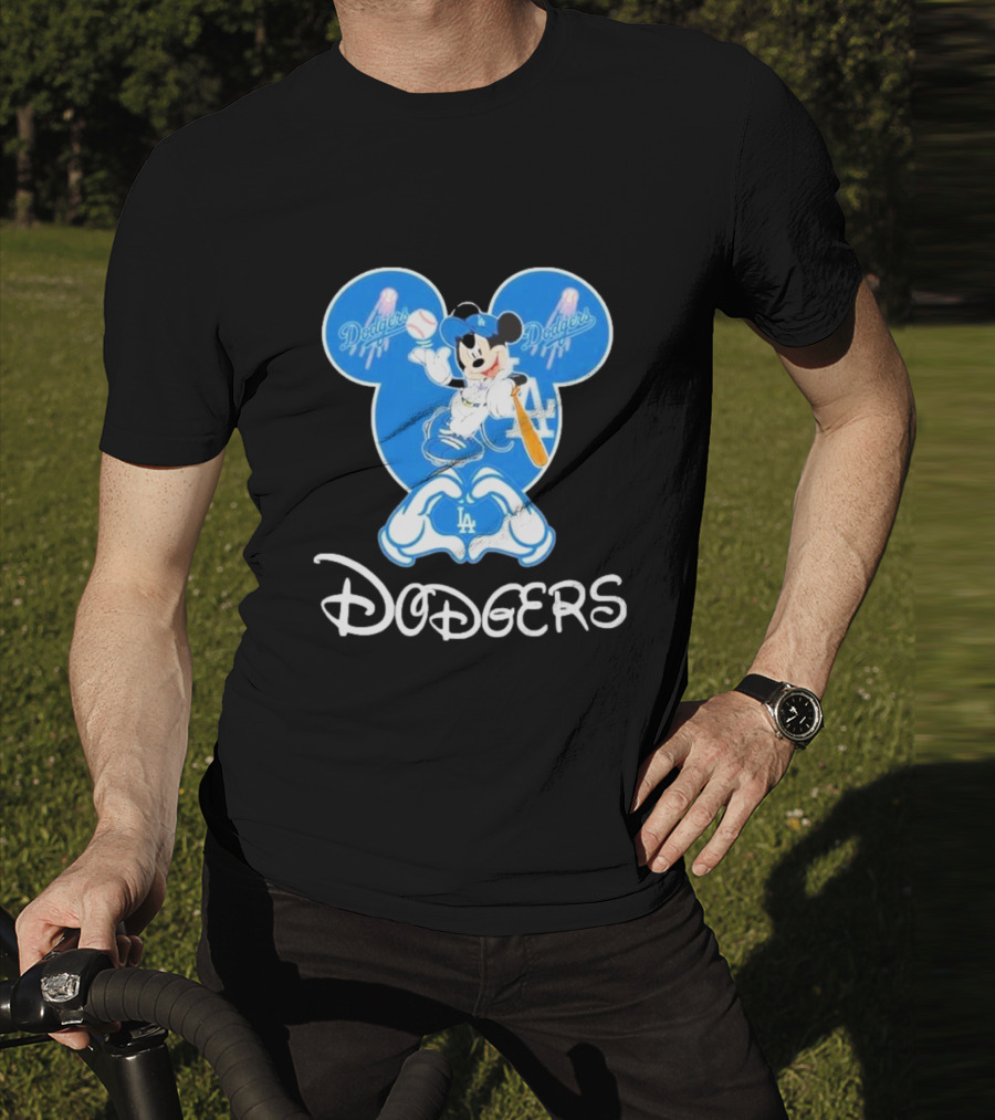 Disney Mickey Mouse Dodgers LA T-Shirt