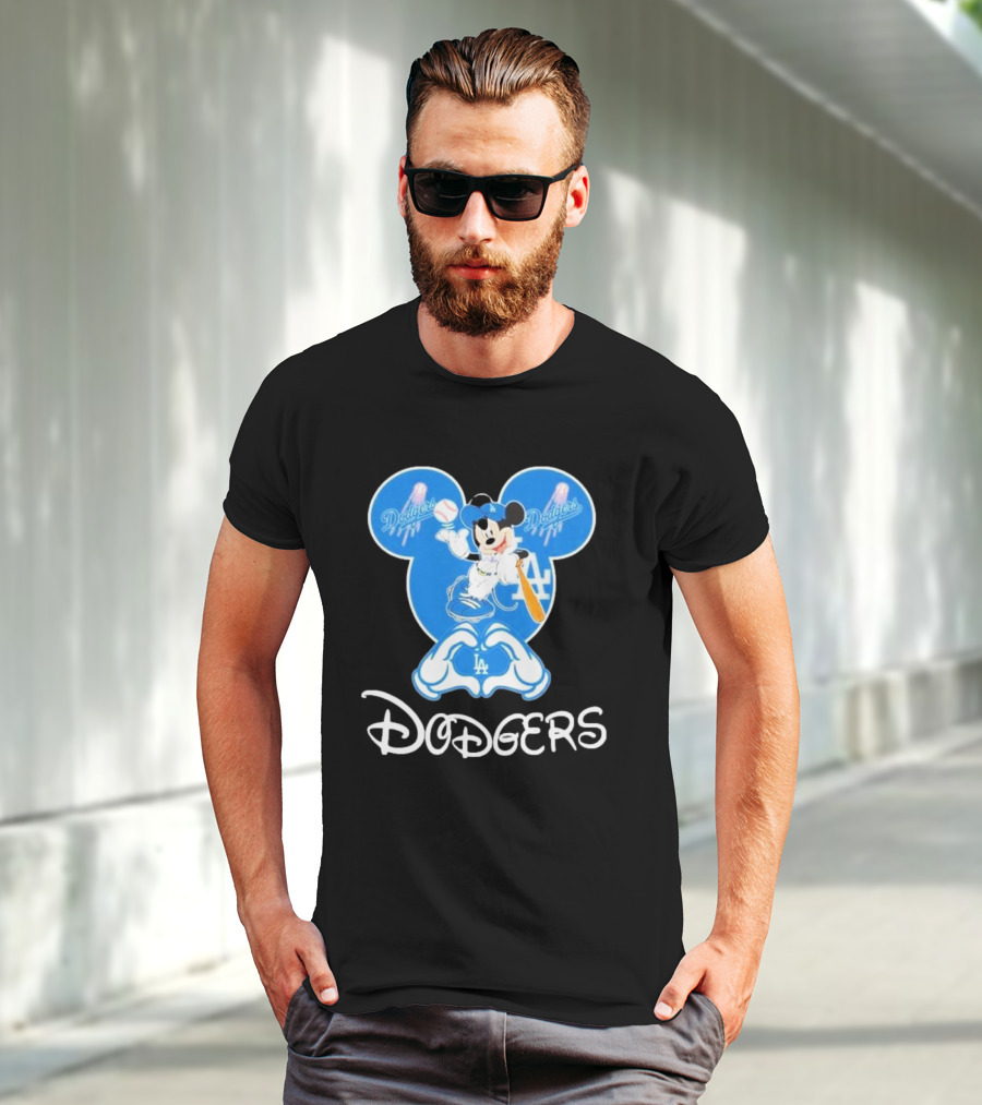 Disney Mickey Mouse Dodgers LA T-Shirt