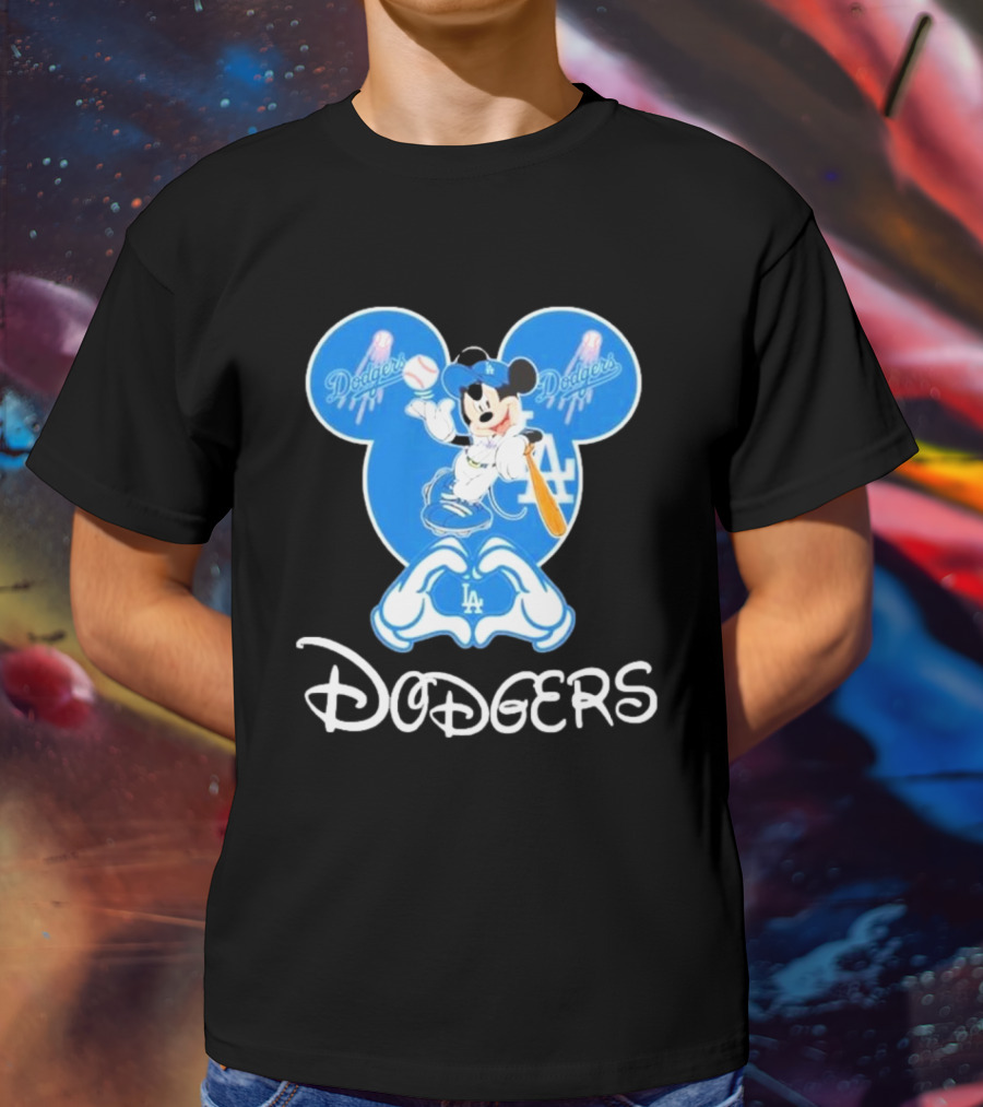 Disney Mickey Mouse Dodgers LA T-Shirt