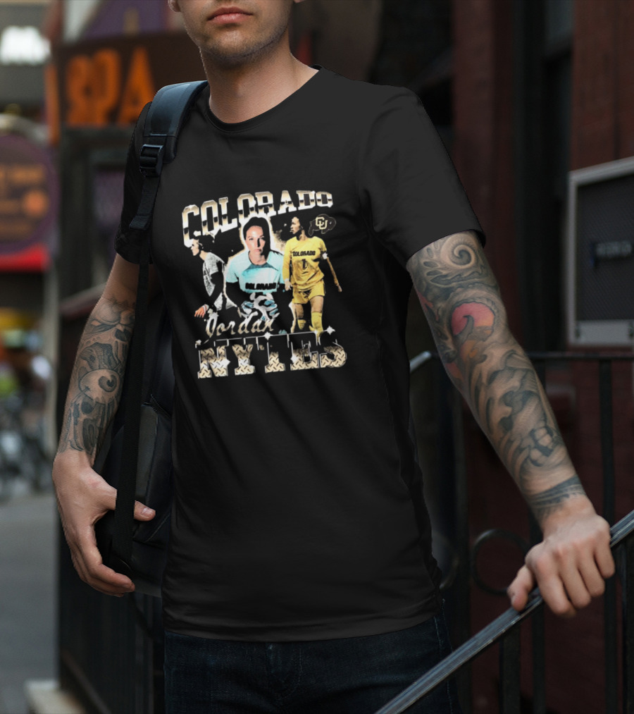 Colorado Buffaloes Jordan Nytes 90s Style Soccer Player CU T-Shirt