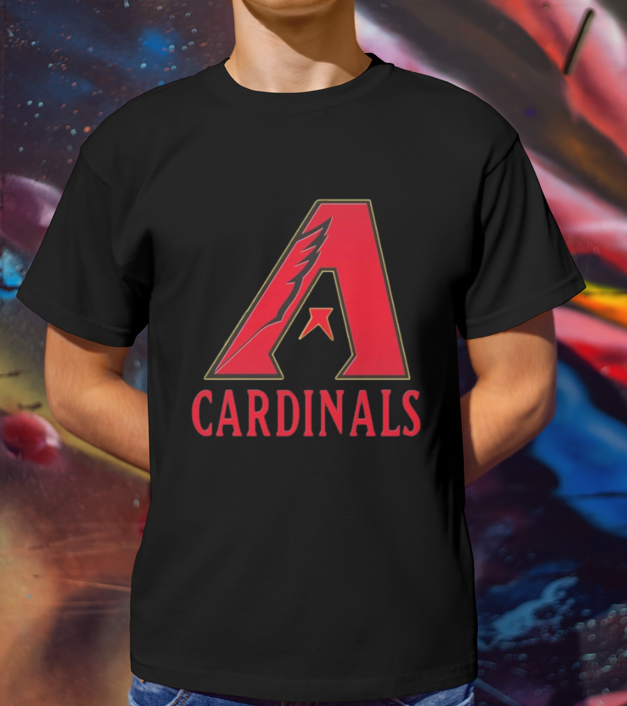 Arizona Cardinals Diamondbacks Mashup NFL MLB T-Shirt