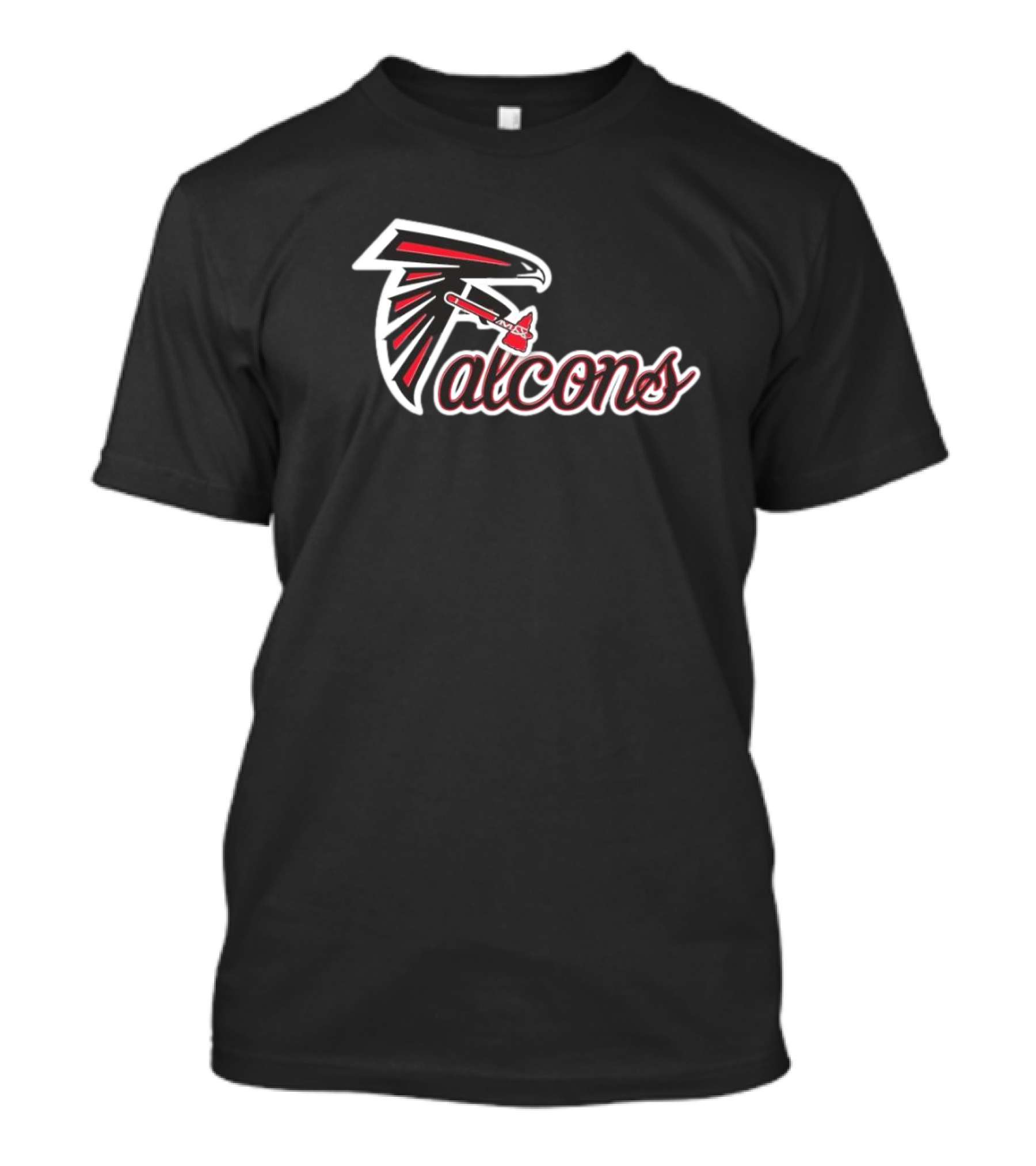 Atlanta Falcons X Atlanta Braves Logo Mashup NFL MLB Collaboration T-Shirt