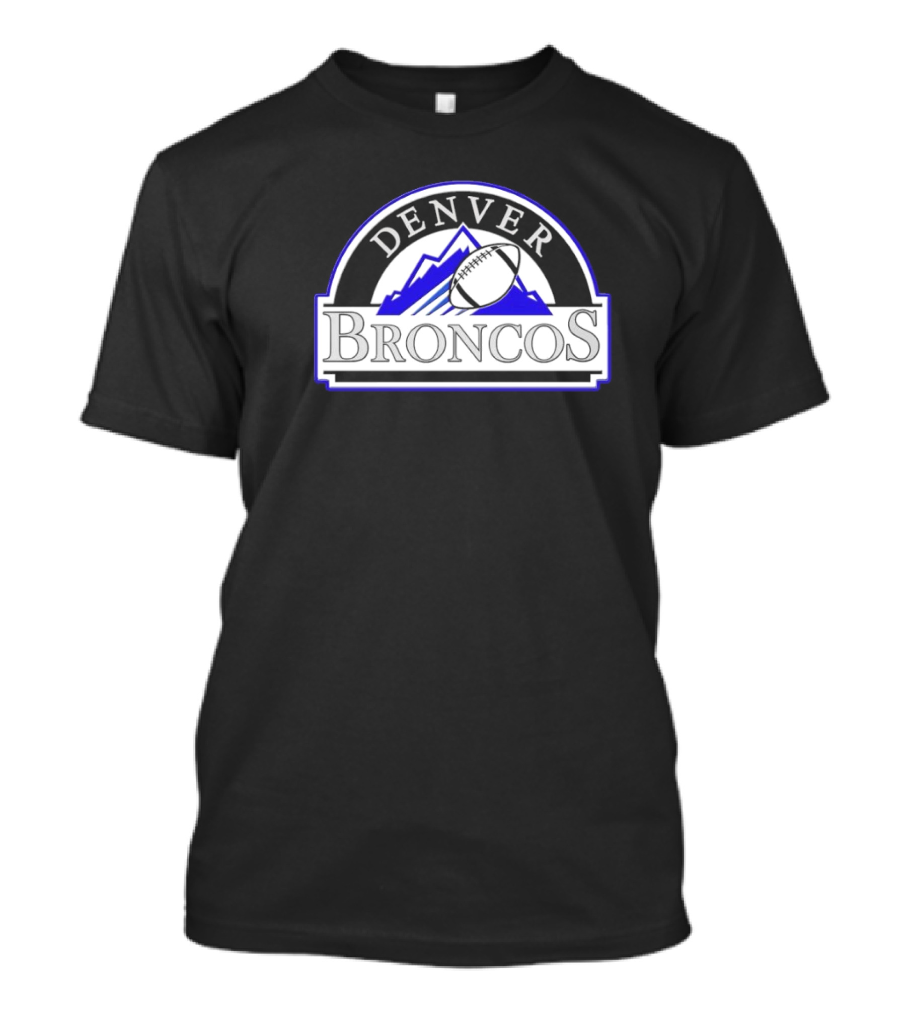 Denver Broncos Colorado Rockies Logo Mashup NFL MLB T-Shirt