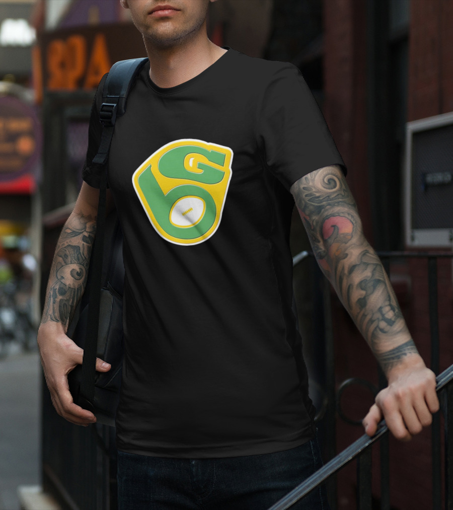 NFL X MLB Green Bay Packers Milwaukee Brewers Logo Mashup T-Shirt