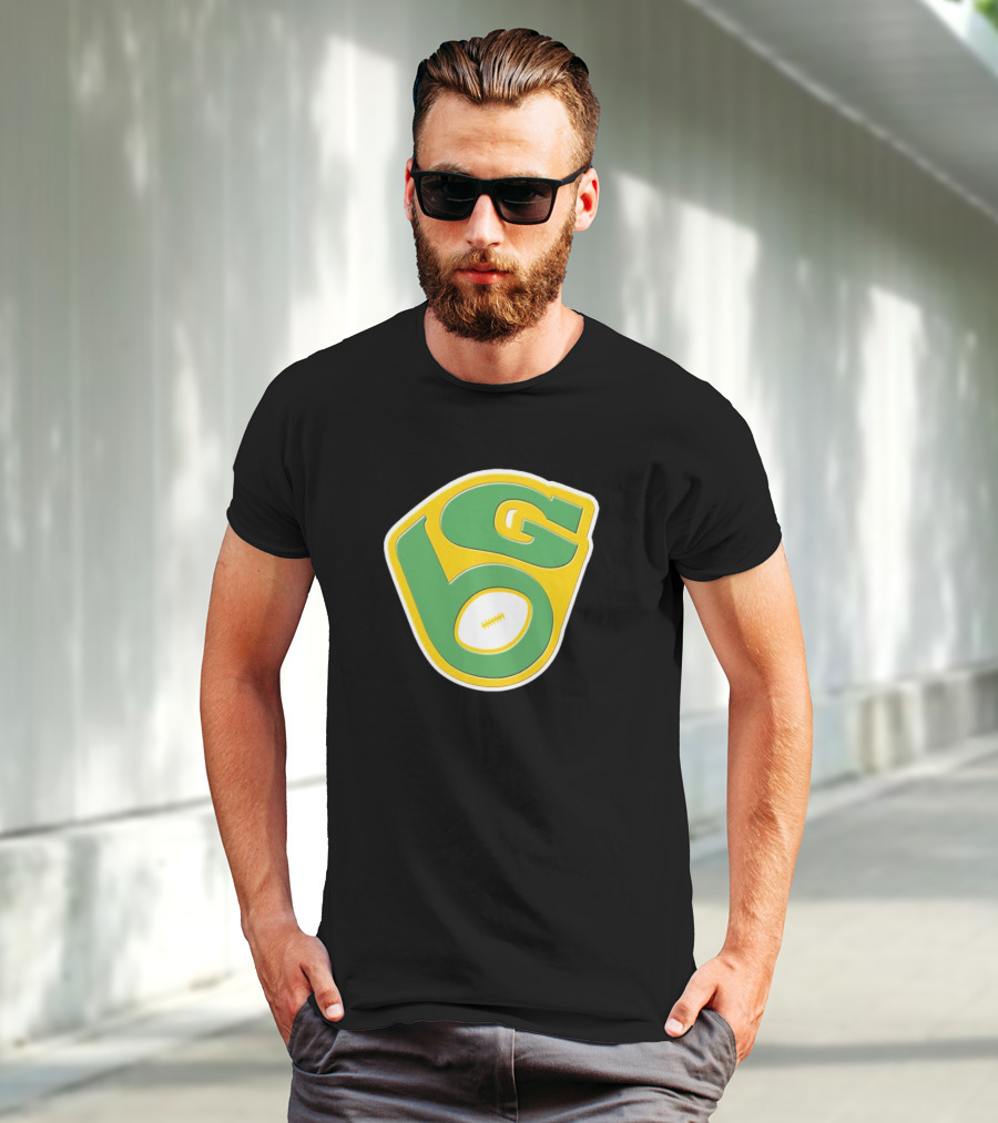 NFL X MLB Green Bay Packers Milwaukee Brewers Logo Mashup T-Shirt