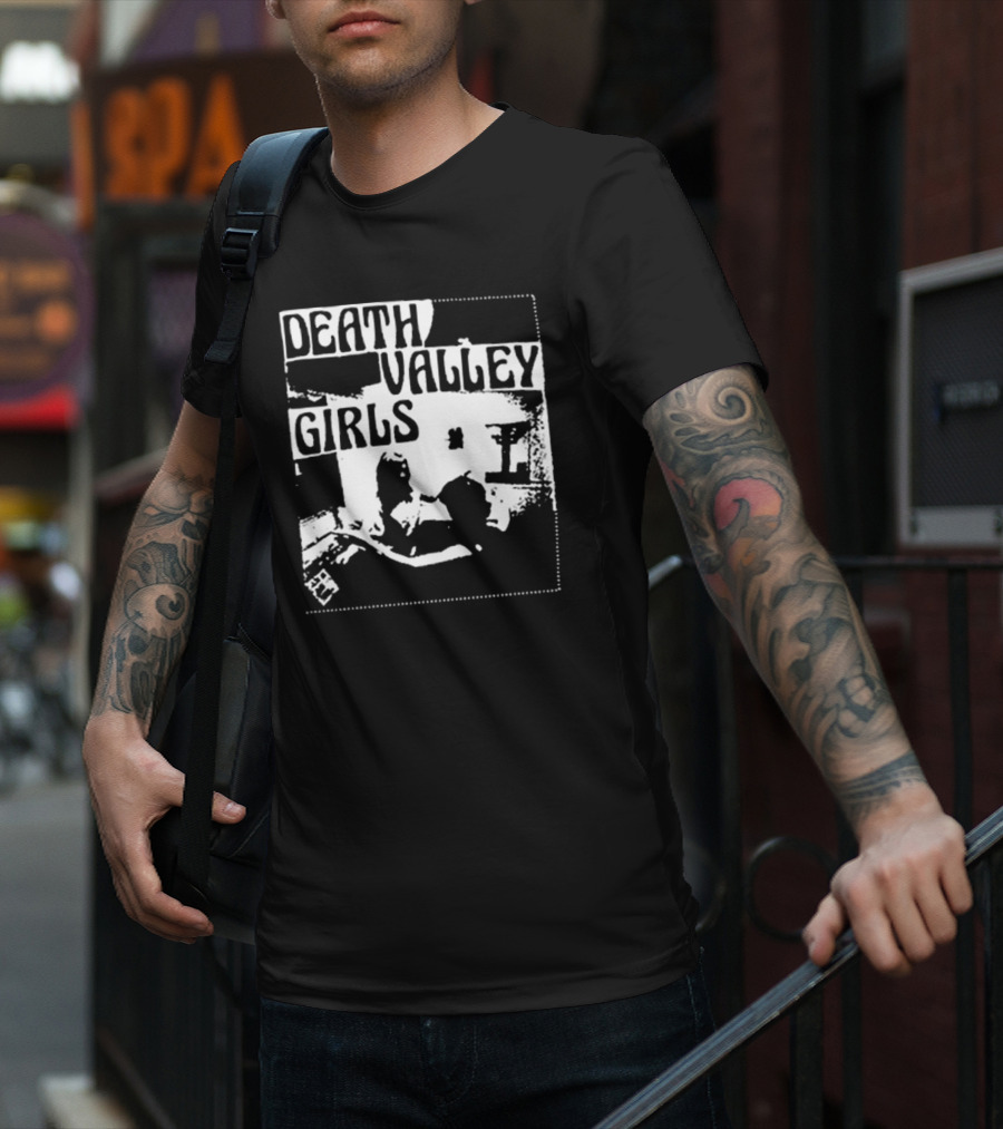 Death Valley Girls Monochrome Scene Arms Up T-Shirt