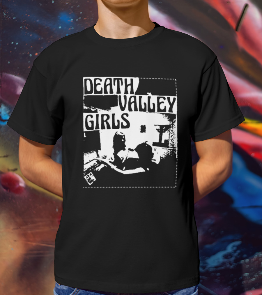 Death Valley Girls Monochrome Scene Arms Up T-Shirt