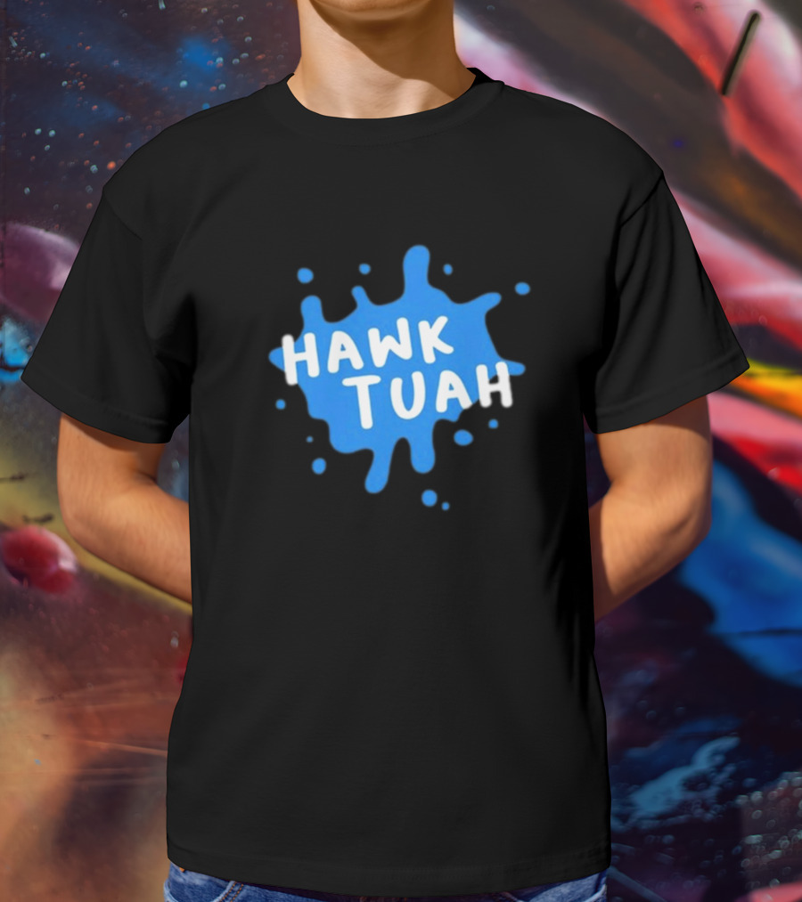 Hawk Tuah Donut Operator Silly Geese Splatter T-Shirt