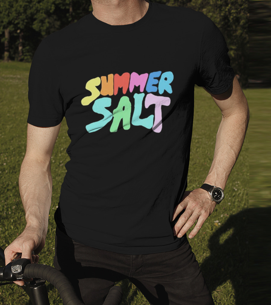 Summer Salt Colorful Rainbow Typography T-Shirt