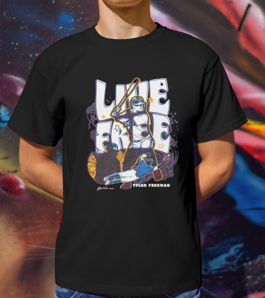 Tyler Freeman Live Free Cleveland Guardians Player T-Shirt