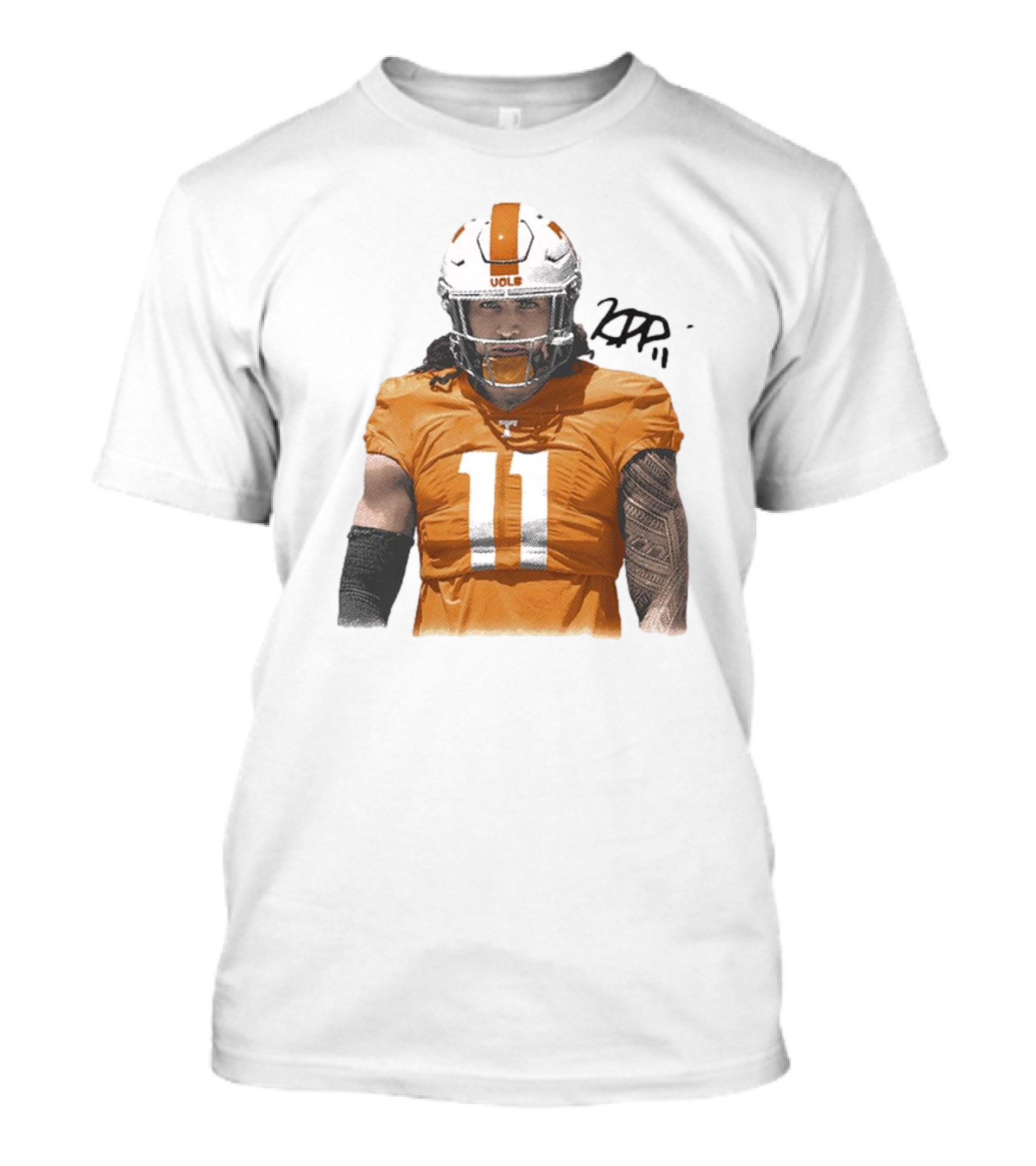 Keenan Pili Tennessee Vols NCAA Football Number 11 T-Shirt